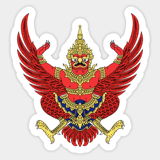 Thailand Sticker by Wickedcartoons